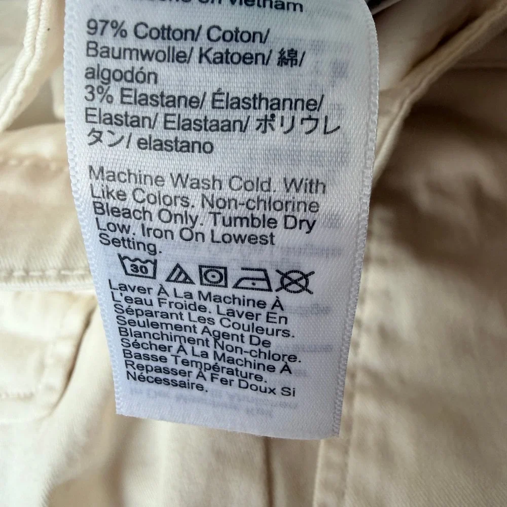 J.Crew Womens 10 Pleated Capeside Chino Shorts Natural Ivory Stretch BQ799
